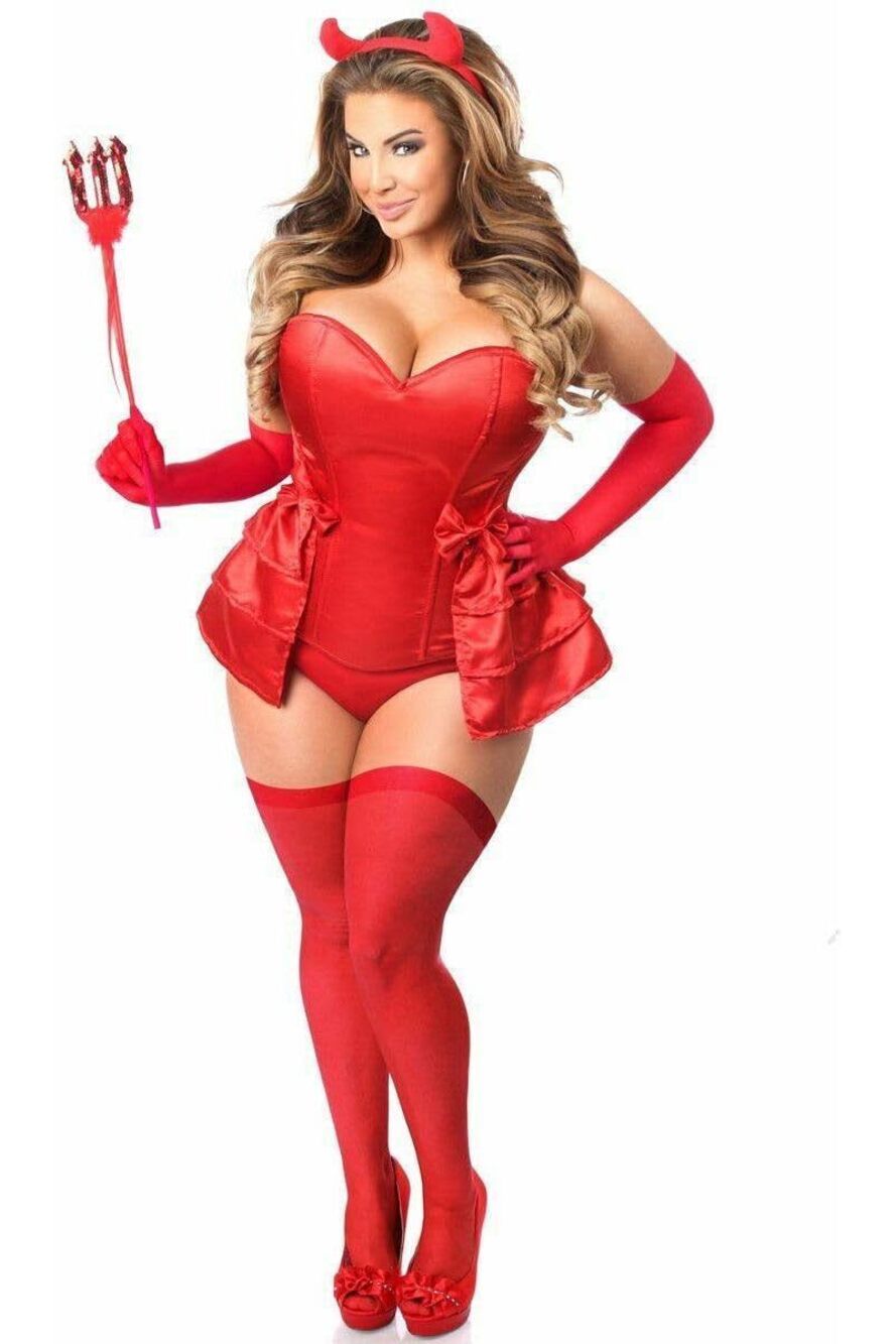 7497 Lavish 5 PC Devilicious Corset Costume 3X